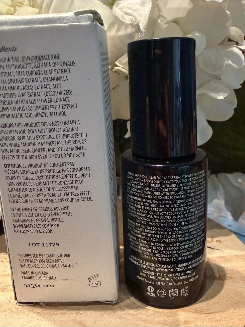 Saltyface Tanning Water for Face medium to dark 1 fl oz NEW IN BOX